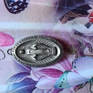 Mary silver pendant